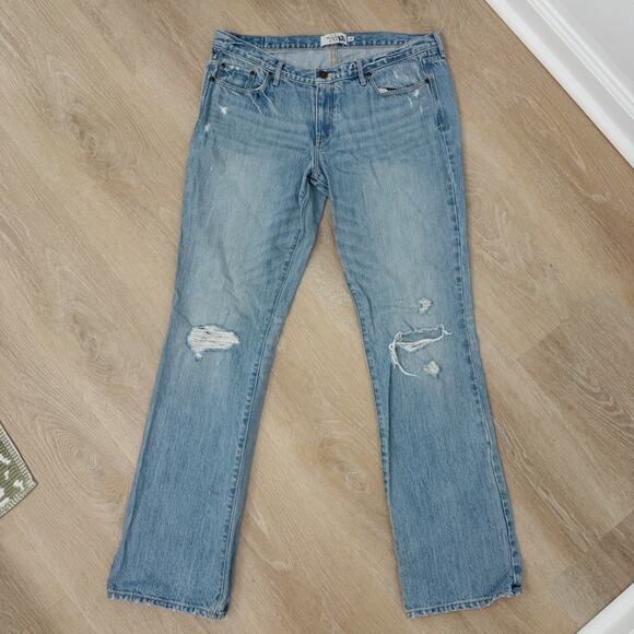 Women’s Abercrombie & Fitch Emma Bootcut Jeans Light Wash Size 12R - Picture 1 of 7